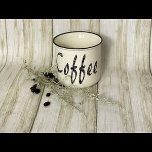Coffee mug with vinyl saying